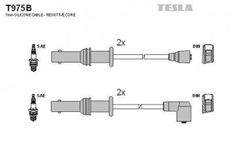 Купить T975B TESLA Провода зажигания Легаси (2.0 i, 2.0 i 4WD, 2.2 i 4WD)
