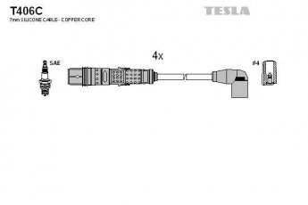 Купить T406C TESLA Провода зажигания Jetta 4 1.2 TSI