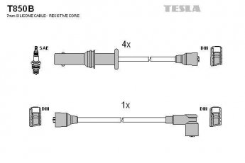Купить T850B TESLA Провода зажигания Легаси (1.6, 1.8)