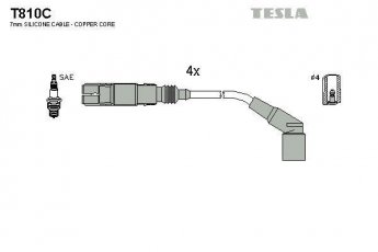 Купить T810C TESLA Провода зажигания БМВ Е46 (1.6, 1.9)