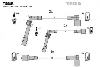 Купить T558B TESLA Провода зажигания Opel