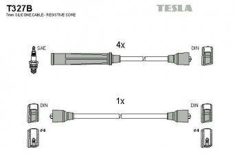 Купить T327B TESLA Провода зажигания