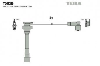 Купить T503B TESLA Провода зажигания Каризма (1.6, 1.8)