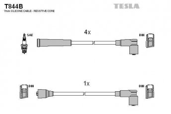 Купить T844B TESLA Провода зажигания Swift 2 (1.3, 1.3 4WD, 1.3 i)