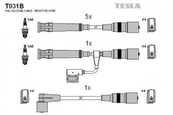 Купить T031B TESLA Провода зажигания БМВ Е30 (2.0, 2.5, 2.7)