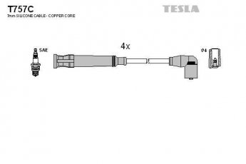 Провод зажигания T757C TESLA фото 1