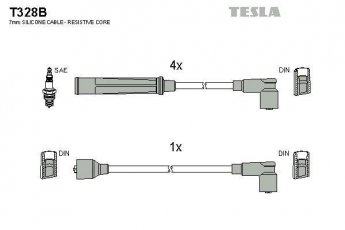 Купить T328B TESLA Провода зажигания