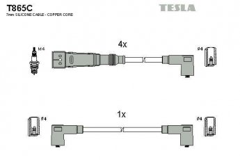Купить T865C TESLA Провода зажигания Кадди (1.4, 60 1.4)