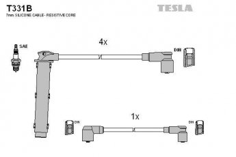 Купить T331B TESLA Провода зажигания