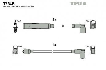 Купить T254B TESLA Провода зажигания Паджеро 2.6