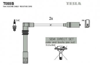 Купить T088B TESLA Провода зажигания Passat B5 (1.8, 1.8 Syncro)