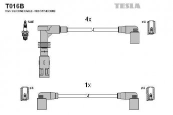 Купить T016B TESLA Провода зажигания Кордоба (1.8 i 16V, 2.0 i 16V)