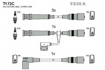 Купить T172C TESLA Провода зажигания