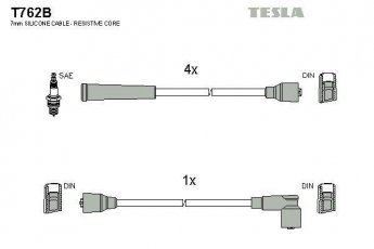 Купить T762B TESLA Провода зажигания Кадет 1.2