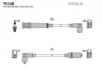 Купить T030B TESLA Провода зажигания 6-series E24 628 CSi