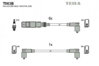 Купить T063B TESLA Провода зажигания Golf 3 2.9 VR6 Syncro