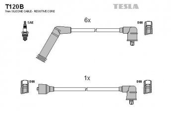 Купить T120B TESLA Провода зажигания Sonata 3.0 i V6