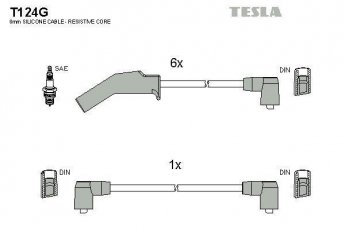 Купить T124G TESLA Провода зажигания Сиерра 2 (2.9, 2.9 i, 2.9 i XR)