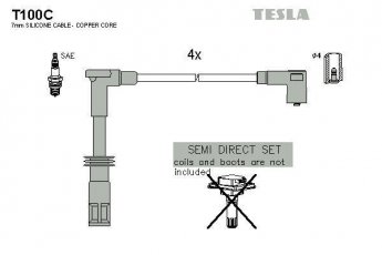 Купить T100C TESLA Провода зажигания Alfa Romeo 166 2.0 T.Spark