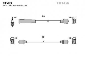 Купить T458B TESLA Провода зажигания Fiorino (0.9, 1.0, 1.1, 1.3)