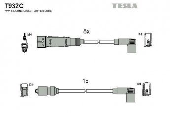Купить T932C TESLA Провода зажигания Mercedes 126 (3.8, 5.0)