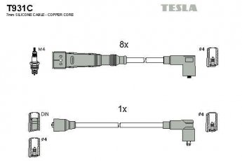 Купить T931C TESLA Провода зажигания