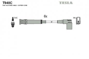 Купить T940C TESLA Провода зажигания 6 серия Е24 635 CSi