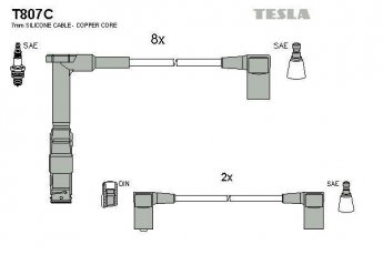 Купить T807C TESLA Провода зажигания