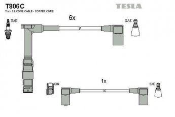 Купить T806C TESLA Провода зажигания