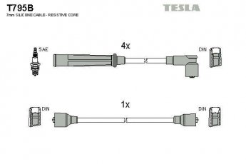 Купить T795B TESLA Провода зажигания