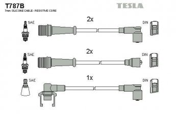 Купить T787B TESLA Провода зажигания Trafic 1 2.2