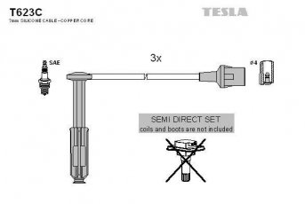 Купить T623C TESLA Провода зажигания Korando 3.2