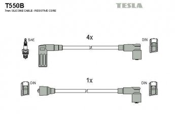Купить T550B TESLA Провода зажигания