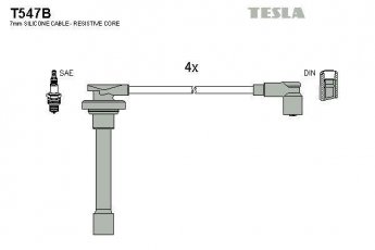 Купить T547B TESLA Провода зажигания Accord 2.2 Type-R