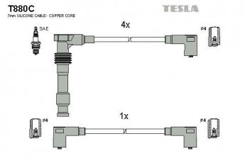 Купить T880C TESLA Провода зажигания