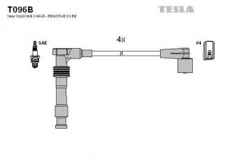Купить T096B TESLA Провода зажигания Astra F 1.6 i 16V