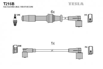 Купить T216B TESLA Провода зажигания Пежо 605 3.0 SV 24