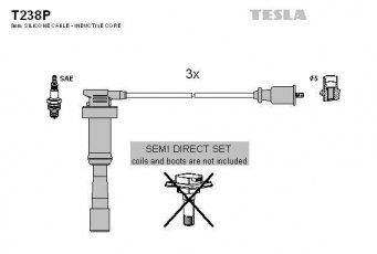 Купить T238P TESLA Провода зажигания Kia