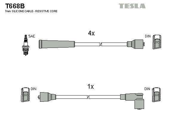 Купить T668B TESLA Провода зажигания