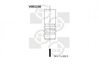Купить V001156 BGA Выпускной клапан БМВ Е12 520