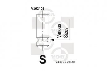 Купить V162401 BGA Выпускной клапан Киа