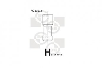 Купить V711014 BGA Выпускной клапан Карина (2.0, 2.0 GLI, 2.0 i)