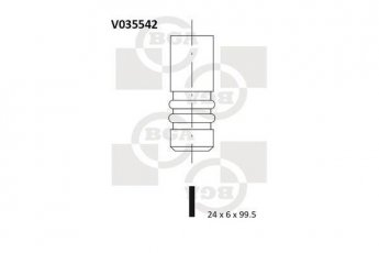 Купить V035542 BGA Выпускной клапан Мазда 3 БК 1.4
