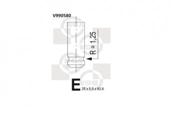 Купити V990580 BGA Випускний клапан Прімера (P11, P12) (1.8, 1.8 16V)