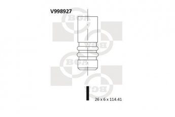 Купить V998927 BGA Выпускной клапан Эксперт (1.6 HDi 90, 1.6 HDi 90 16V)