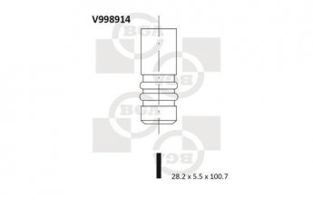 Купити V998914 BGA Впускний клапан Сітроен С3