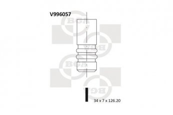Купити V996057 BGA Впускний клапан Kia