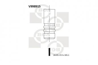 Купити V998915 BGA Випускний клапан Peugeot 207
