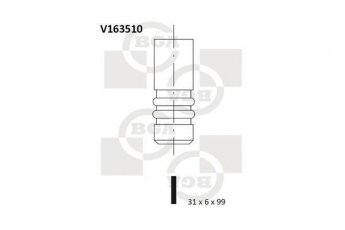 Впускной клапан V163510 BGA фото 1