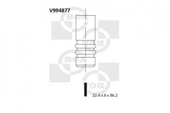 Купити V994877 BGA Випускний клапан Doblo 230 1.4